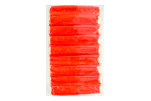 Продукт із сурімі з додаванням яєчного білка пастеризований Surimi sticks Premium Vodnyi svit охол в/у 400г