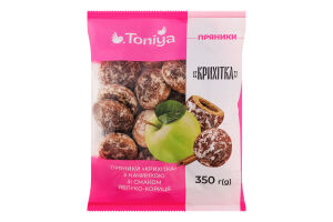 Пряники с начинкой со вкусом яблоко-корица Крошка Toniya м/у 350г