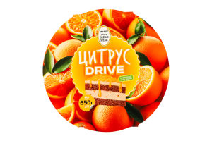 Торт бісквітний Цитрус Drive ТОВ Бріошь п/у 650г