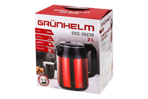 Електрочайник Grunhelm EKS-1921R 1,8 л 1500 Вт метал. червоний
