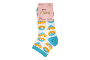 Носки женские Moi Faini №213072 38-40 цветущие сердца