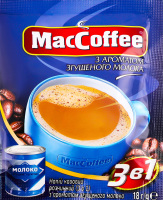 Напиток кофейный растворимый с ароматом сгущенного молока 3в1 MacCoffee м/у 18г