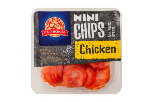 Чипси із м'яса птиці Chicken Mini chips Салтівський М'ясокомбінат с/в в/с лоток 0.05кг