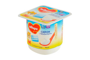 Сирок 4% з біфідобактеріями для дітей від 6міс Натуральний Milupa ст 90г