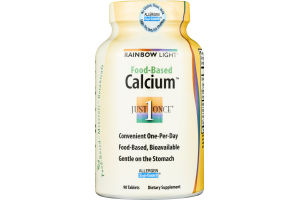 Rainbow Light Food-Based Calcium Tablets - 90 CT