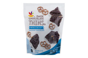 Ahold Dark Chocolate Thins Pretzel & Sea Salt
