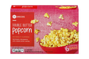 SE Grocers Naturally Flavored Double Butter Popcorn - 6 CT