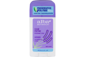 Alba Botanica Clear Enzyme Deodorant Stick Lavender