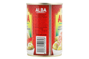 Оливки фаршировані креветками 300мл ж/б з ключем Alba Food