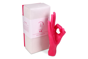 Свічка декоративна Candlehand Ok рожева