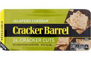 Cracker Barrel Cracker Cuts Jalapeno Cheddar - 24 CT