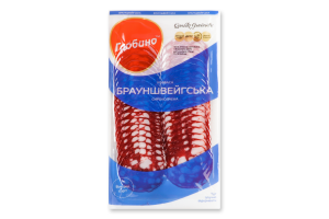 Колбаса нарезка Брауншвейгская Глобино с/к в/у 0.08кг