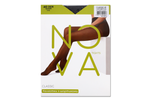Колготки жіночі Nova Classic 40 чорний р.5
