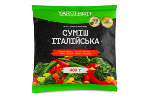 Суміш овочева швидкозаморожена Італійська Yarofruit м/у 400г