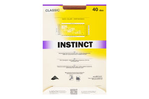 Колготки жіночі Instinct Classic 40den 6 natural