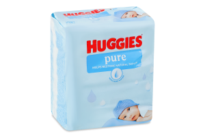 Салфетки влажные для детей Pure Huggies 4х56шт