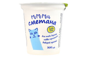 Сметана 15% Mimimilk ст 300г