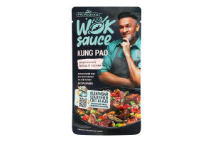 Соус универсальный пастеризованный Сычуанский перец-чеснок Kung Pao Wok sauce Pripravka д/п 140г
