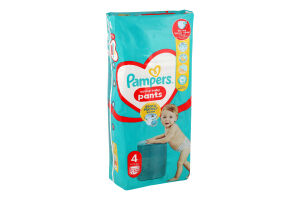 Трусики-підгузники для дітей 9-15кг 4 Pampers Pants 360 52шт
