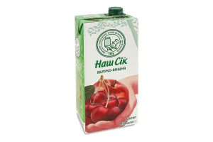 Нектар пастеризованный Яблоко-вишня Наш сік т/п 950мл