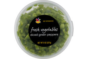 Ahold Diced Peppers Green