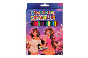 Карандаши цветные Незнайка Leader 18шт