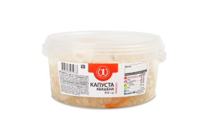 Капуста квашеная ТМ "1" ведро 400г