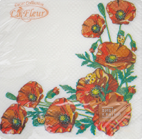 Серветки Макове поле 33*33см 2шари 16шт Ла Фльор