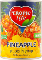 Ананас шматочками в сиропі Tropic life з/б 540г