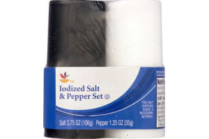 Ahold Iodized Salt & Pepper Set