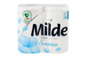 Папір туалетний 3-х шаровий Sensitive Premium Milde 4шт