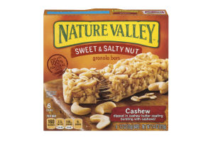 Nature Valley Sweet & Salty Nut Granola Bars Cashew - 6 CT