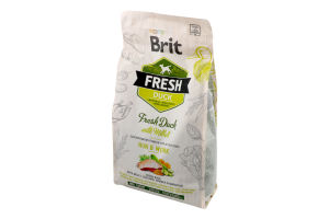 Корм д/активних собак з качкою та пшоном сухий 2,5кг Бріт Фреш