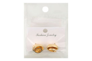 Сережки-гвіздки жовтий метал в асортименті LF25051543