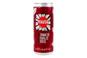 Пиво Правда Tomato Garlic Gose 5.0% - 0,33л (бл)