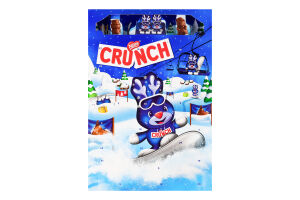 Набор фигур из молочного шоколада с рисовыми криспами Адвент календарь Crunch к/у 182г