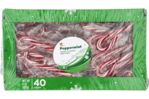 Ahold Peppermint Mini Candy Canes - 40 CT