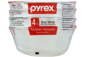 Pyrex 10 oz Prep Bowls - 4 PC