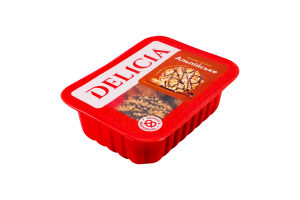 Печенье сдобное с арахисом и декором Альпийское Delicia лоток 200г