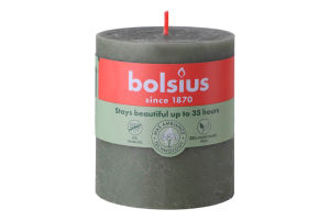Свеча оливковая 8х6.8см №103668780370 Bolsius 1шт