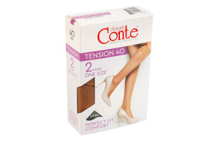 Получулки женские Conte elegant Tension 40den 23-25 bronz 2пары