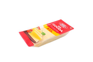 Сир Гауда 26% нарізка 1кг Mlekovita