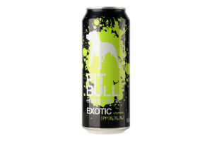 Напиток энергетический безалкогольный сильногазированный Exotic Pit Bull ж/б 0.5л