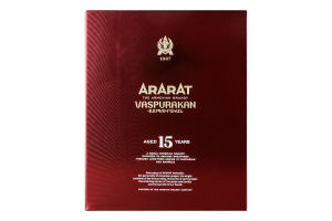 Бренді 0.5л 40% вірменський марочний 15YO Vaspurakan Ararat к/у