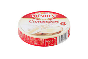 Сыр плавленый 35% Cheddar President к/у 8х17.5г