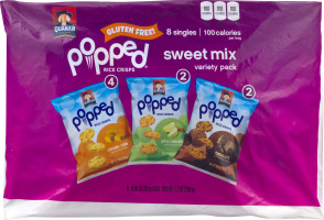 Quaker Gluten Free Popped Rice Crisps Sweet Mix Variety Pack - 8 PK