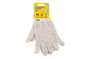 Рукавиці робочі білі Гроно-трейд