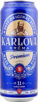 Пиво Premium світле 4,8% 0,5л ж/б Karlova Krcma