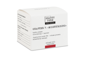 Гідро-крем для обличчя з гіалуроновою кислотою та полуницею Skin fiction Beautyderm 50мл