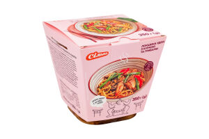 Локшина удон з куркою та грибами